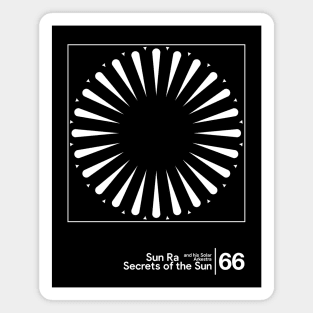Sun Ra - Secrets of the Sun / Minimal Style Graphic Artwork Design Magnet